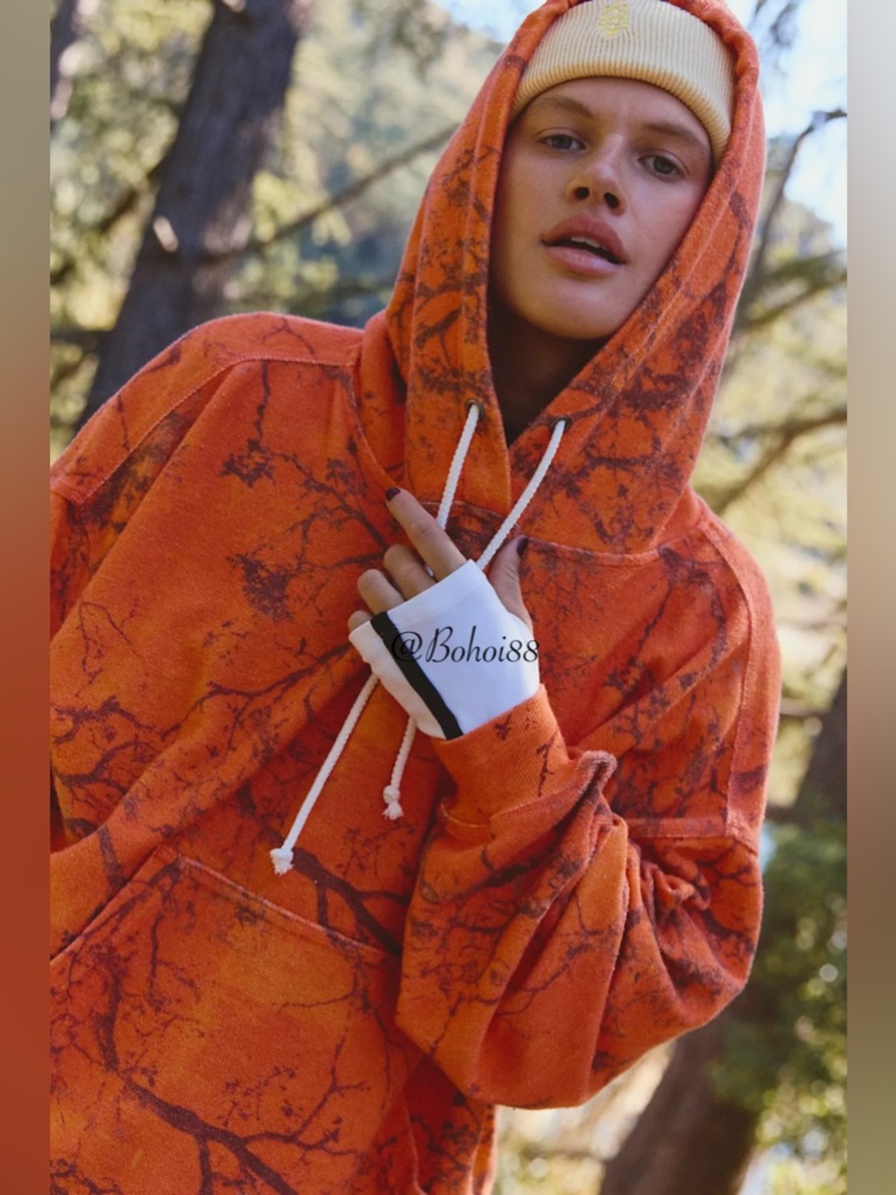 NEW Free People Final Call Printed Hoodie - Picture 9 of 11